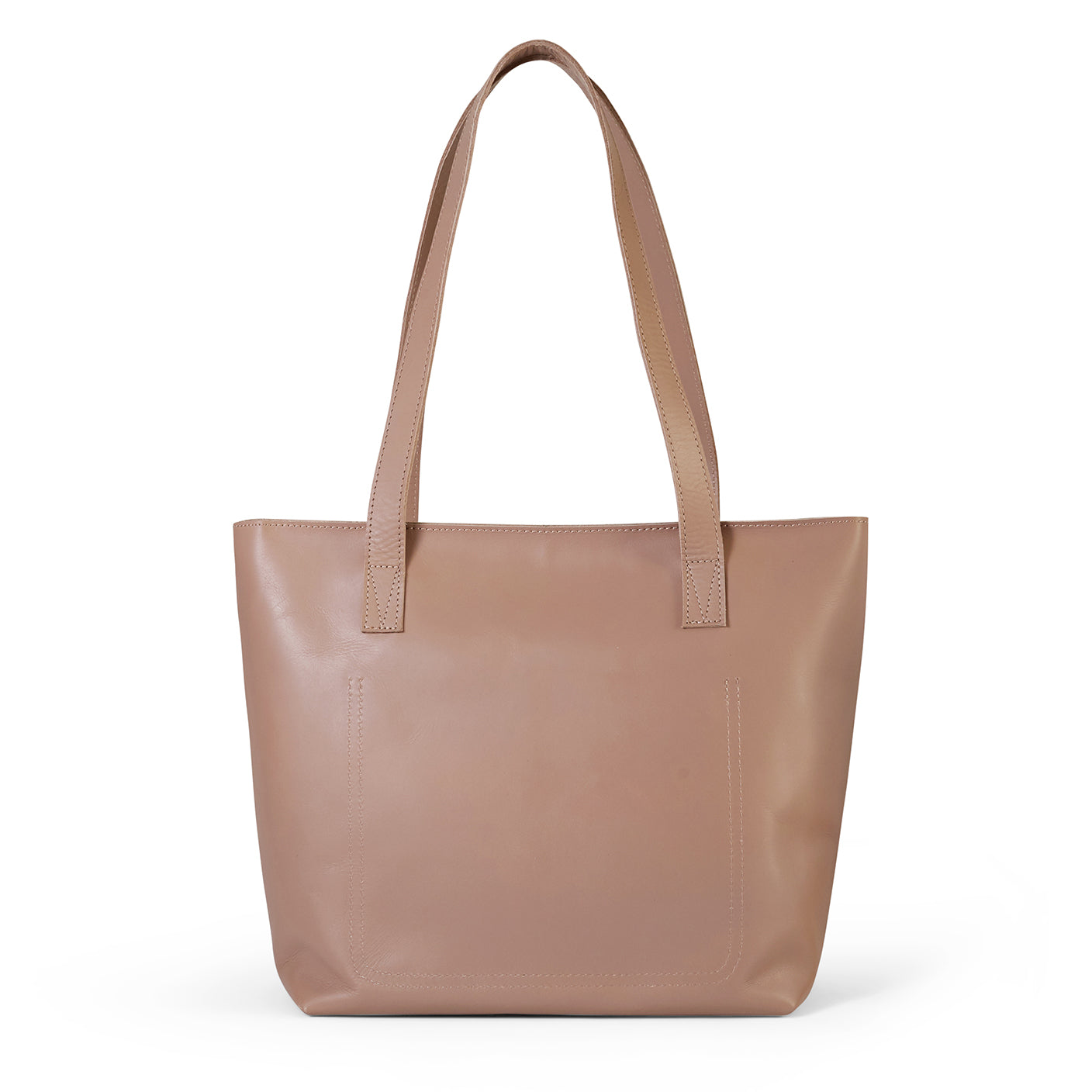 Emmy unlined Leather Tote with Zip