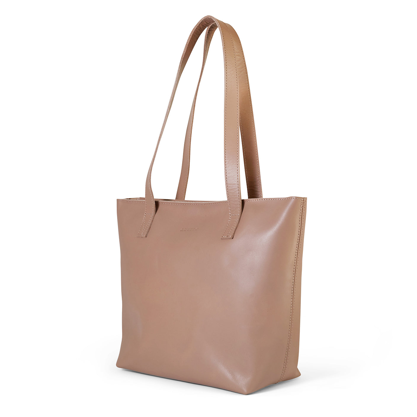 Emmy unlined Leather Tote with Zip