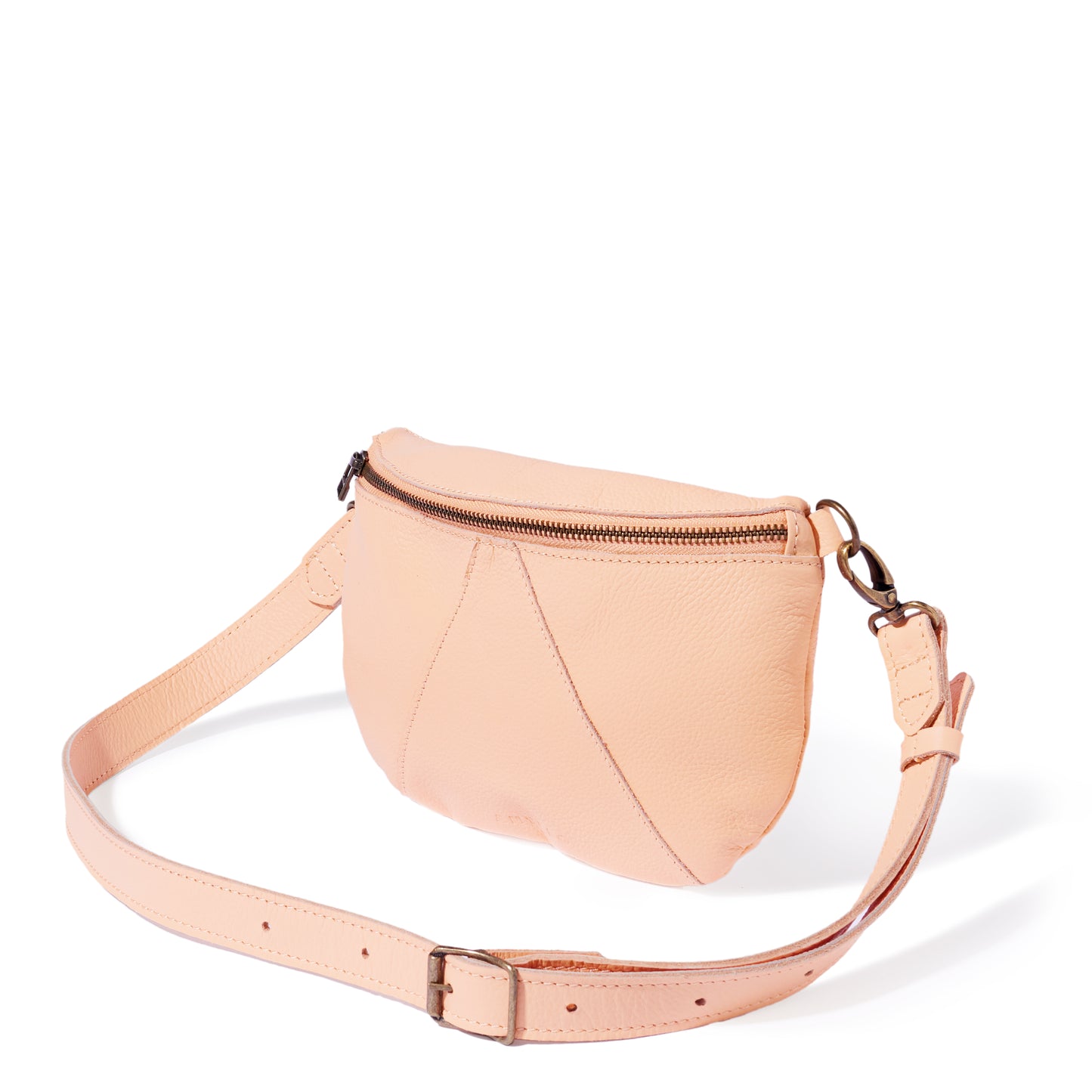 Ruby Classic leather adjustable moon-bag crossbody