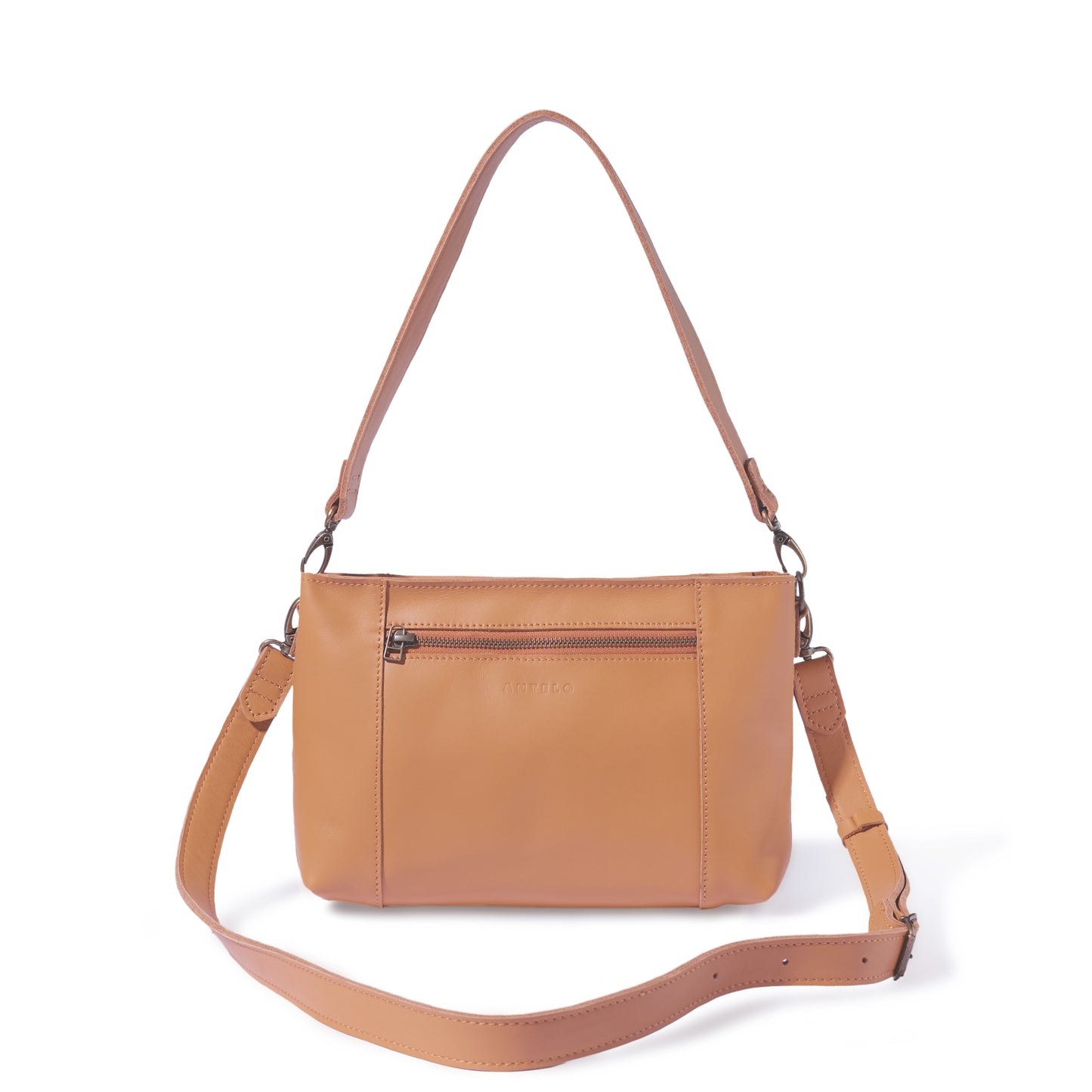 Margo Leather Crossbody + Shoulder Strap