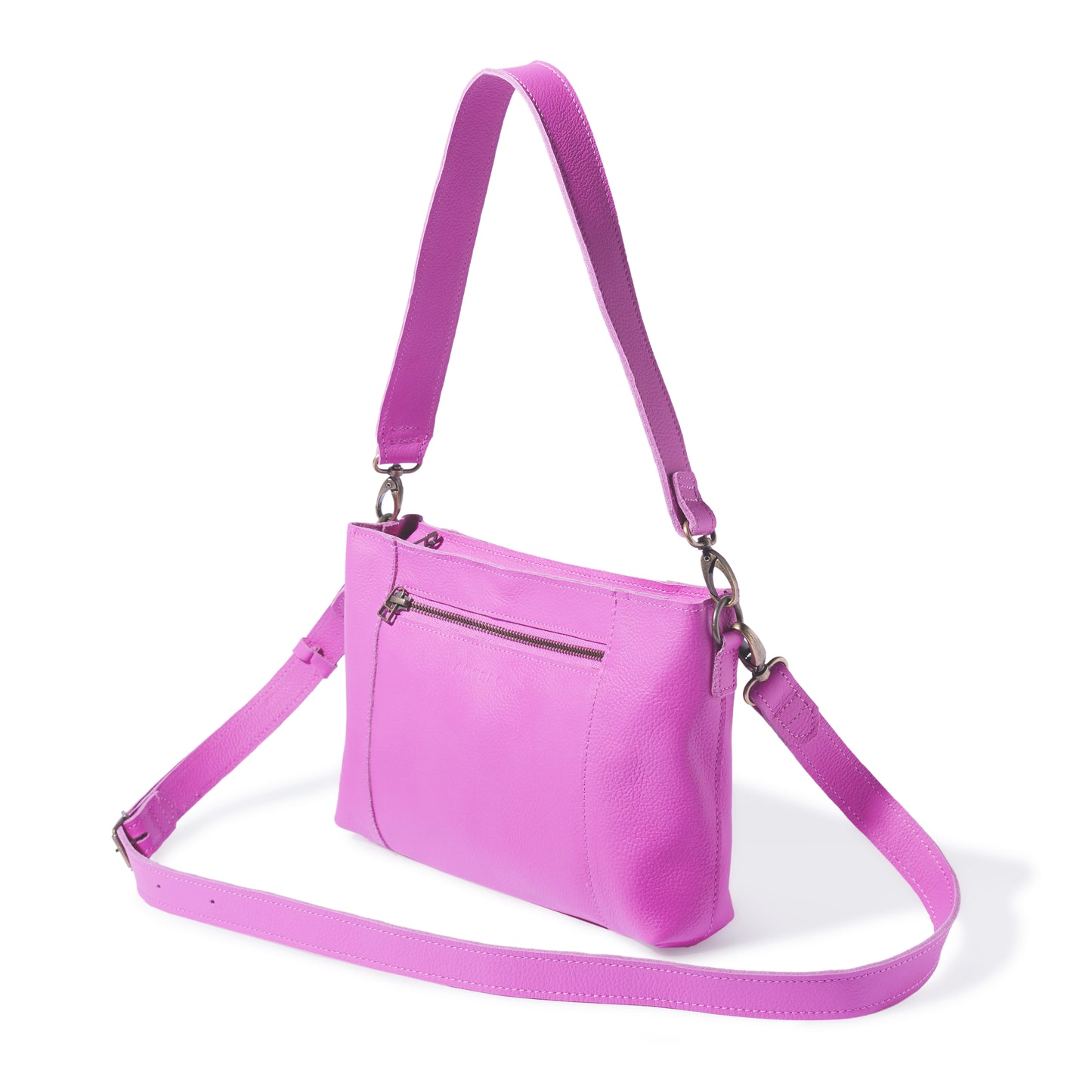 Margo Leather Crossbody + Shoulder Strap