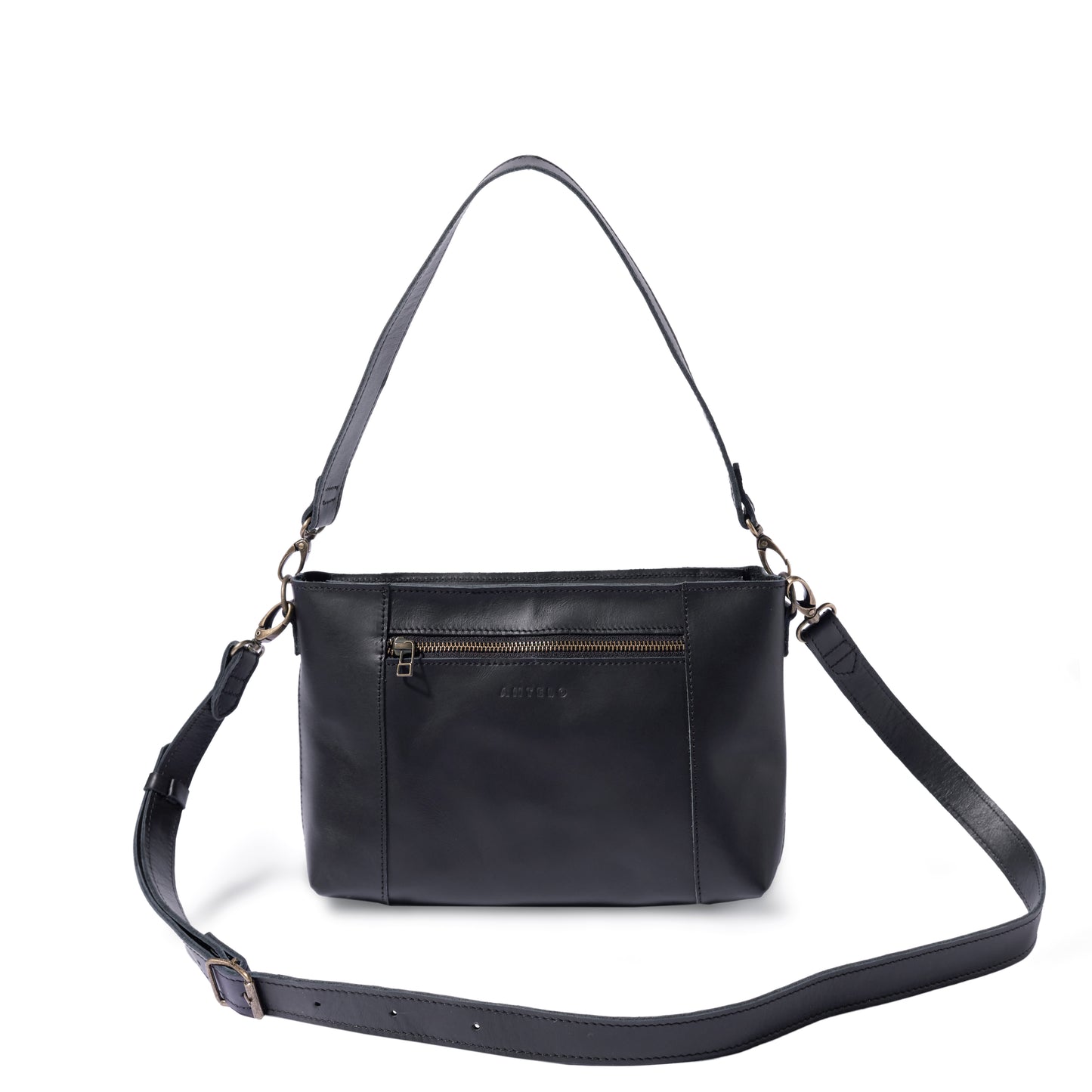 Margo Leather Crossbody + Shoulder Strap