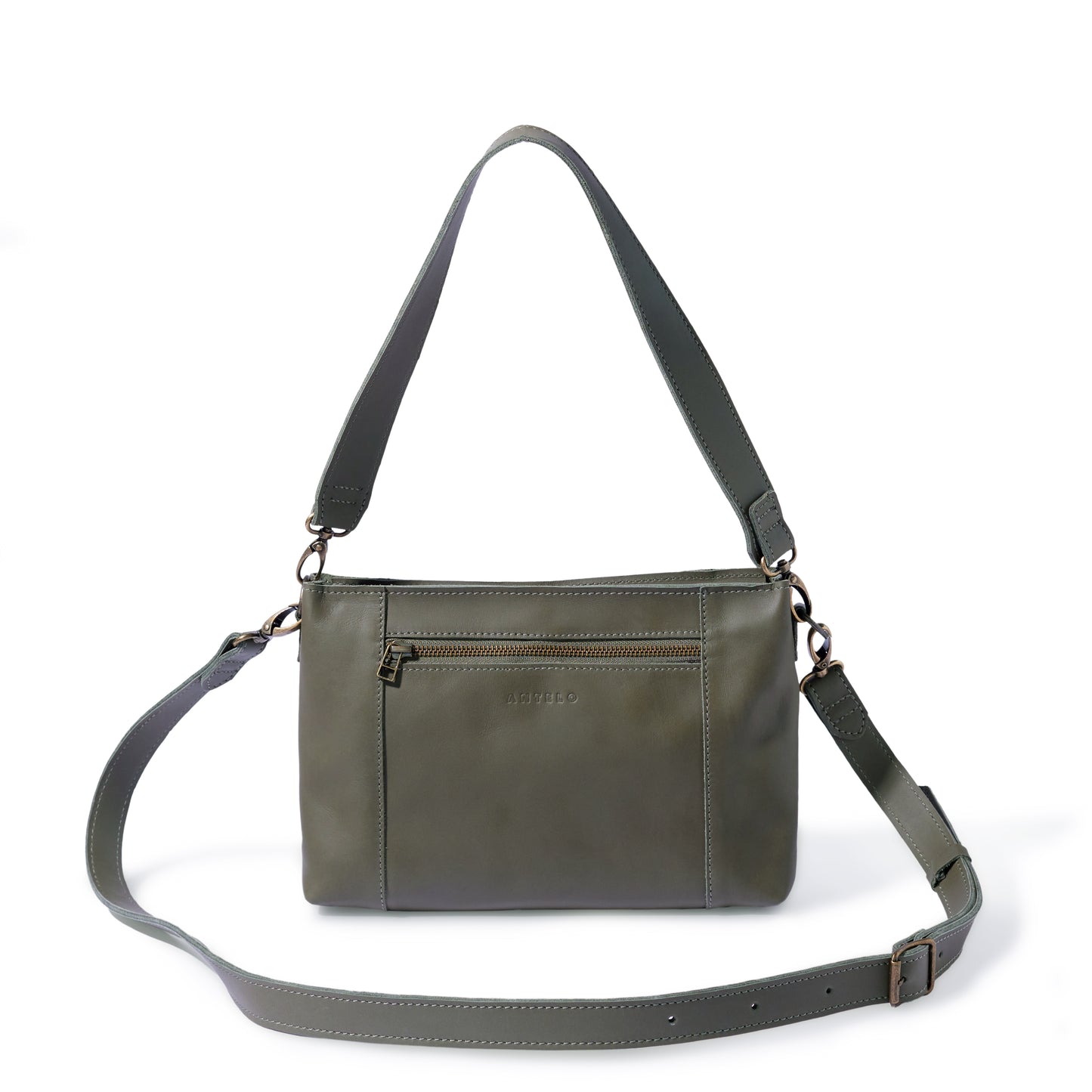 Margo Leather Crossbody + Shoulder Strap