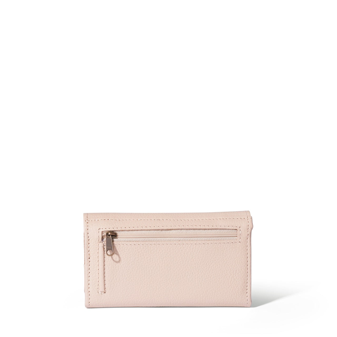 Evie Three-Quarter Leather Trifold Wallet