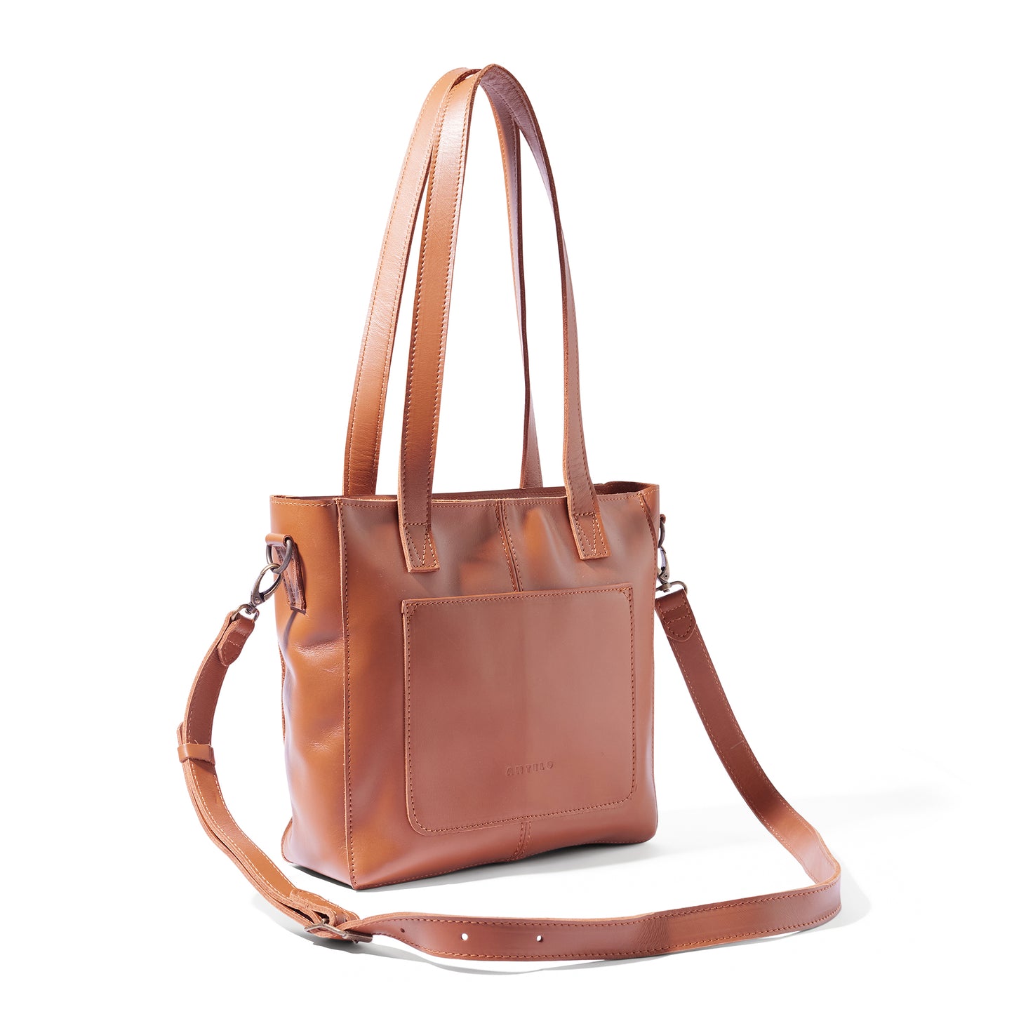 Harley leather unlined crossbody tote