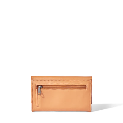 Evie Three-Quarter Leather Trifold Wallet