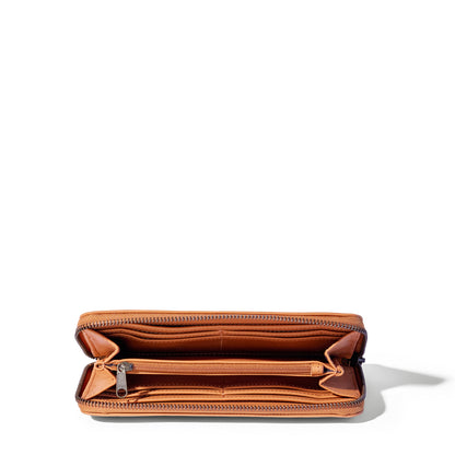 Hayley leather zip-around wallet