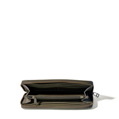 Hayley leather zip-around wallet