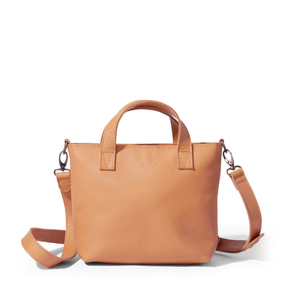 Zazi Petite leather crossbody tote