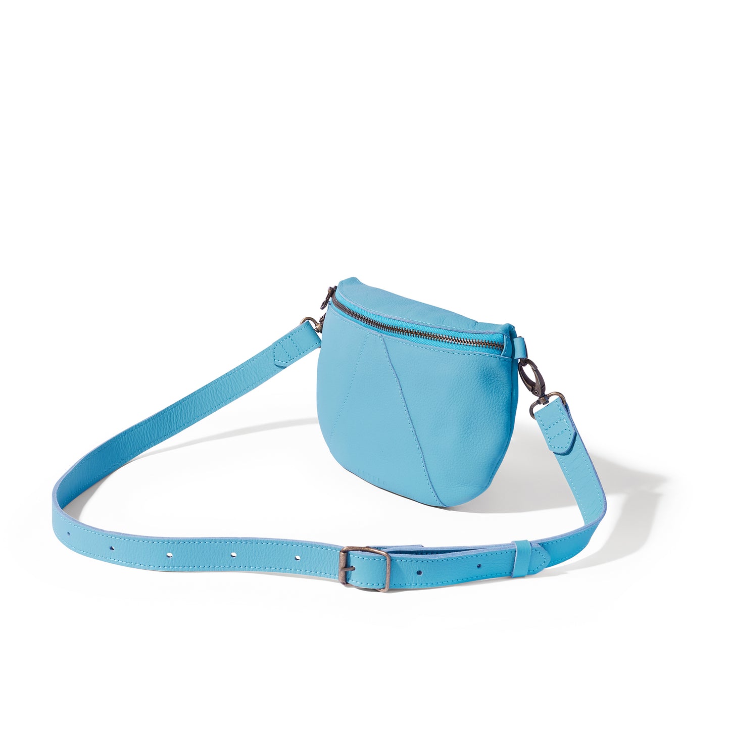 Ruby Classic leather adjustable moon-bag crossbody