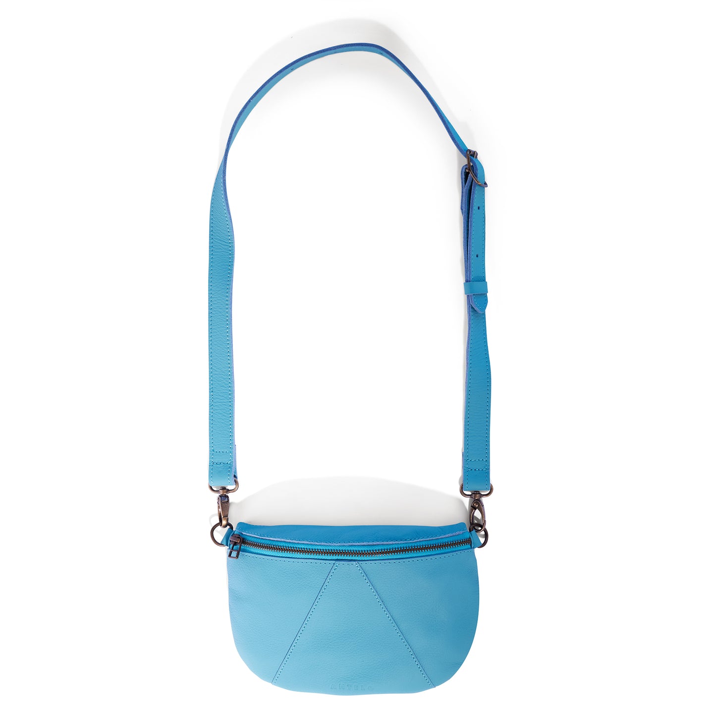 Ruby Classic leather adjustable moon-bag crossbody