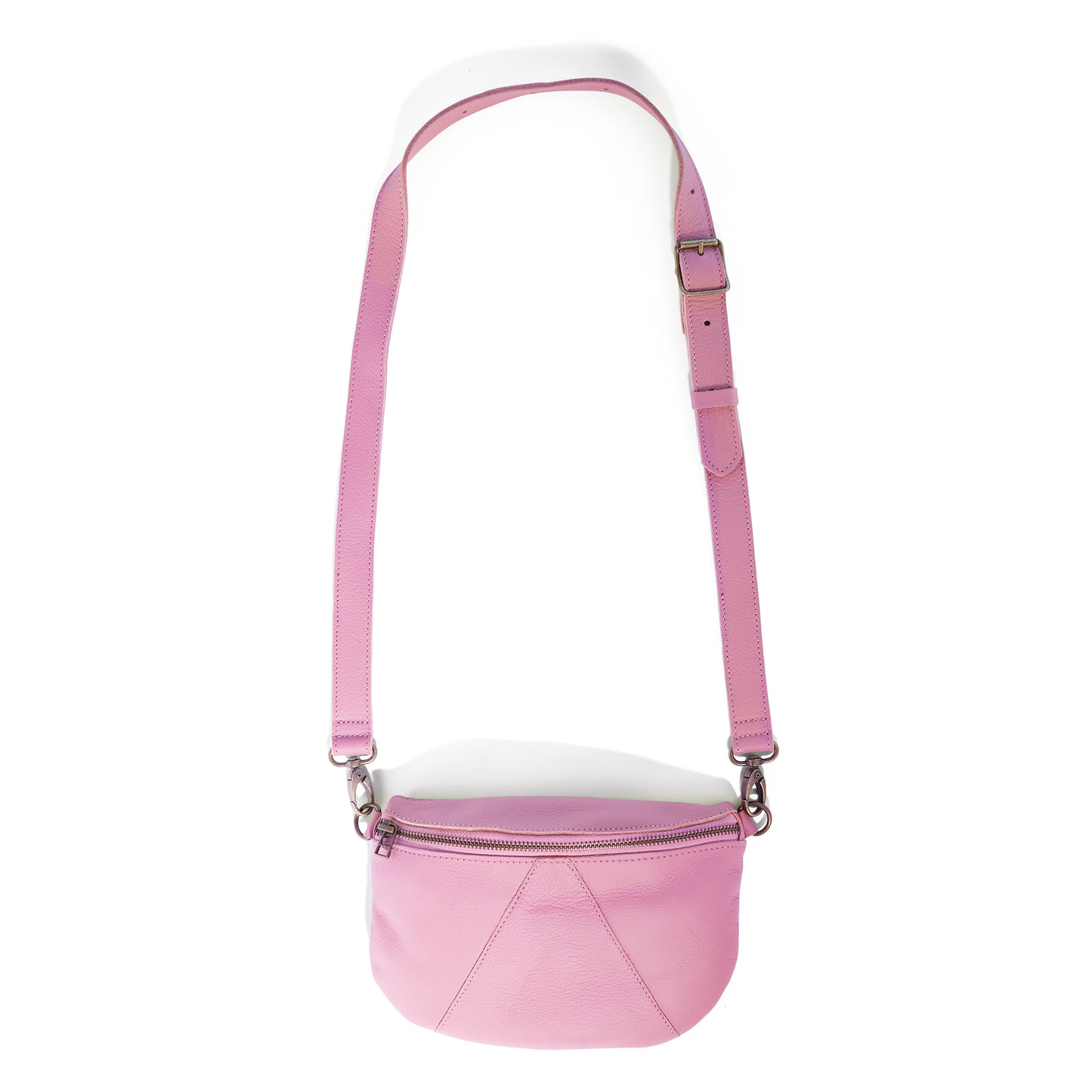 Ruby Classic leather adjustable moon-bag crossbody