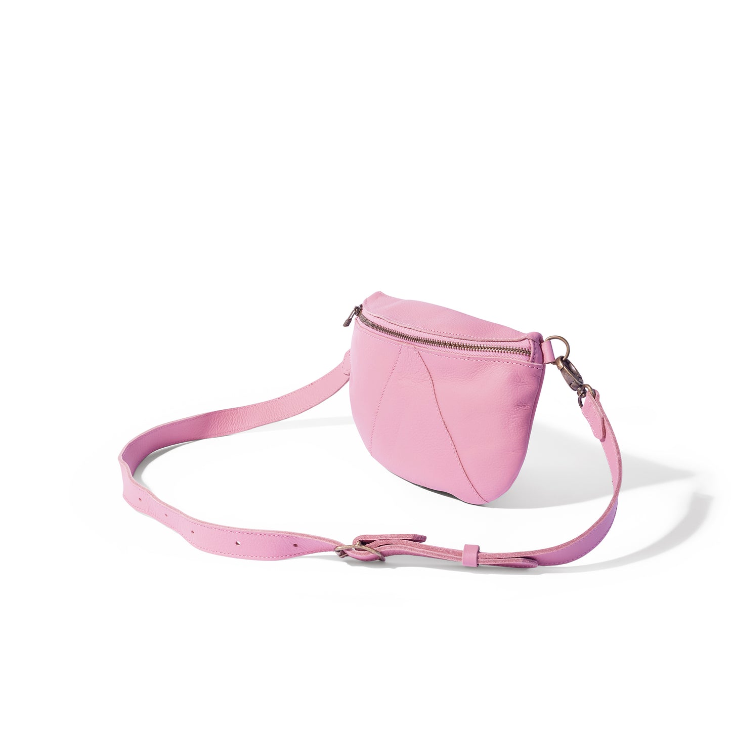 Ruby Classic leather adjustable moon-bag crossbody