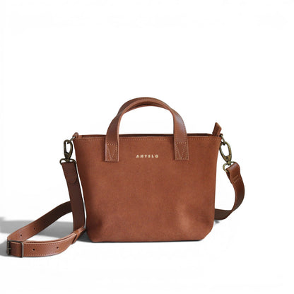 Zazi Petite leather crossbody tote