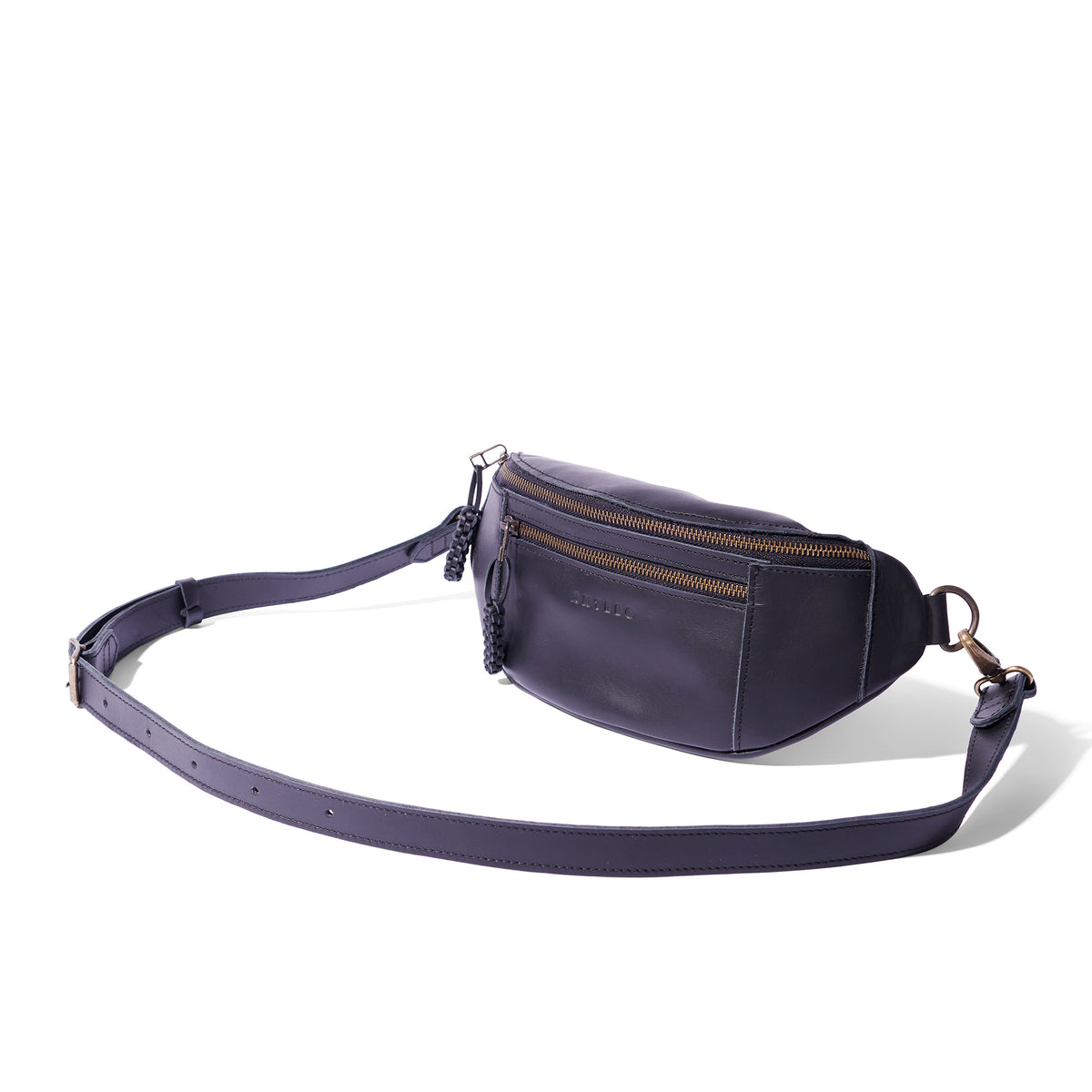 River adjustable leather moon-bag - MINOR FLAW
