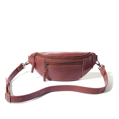 River adjustable leather moon-bag - END OF SEASON