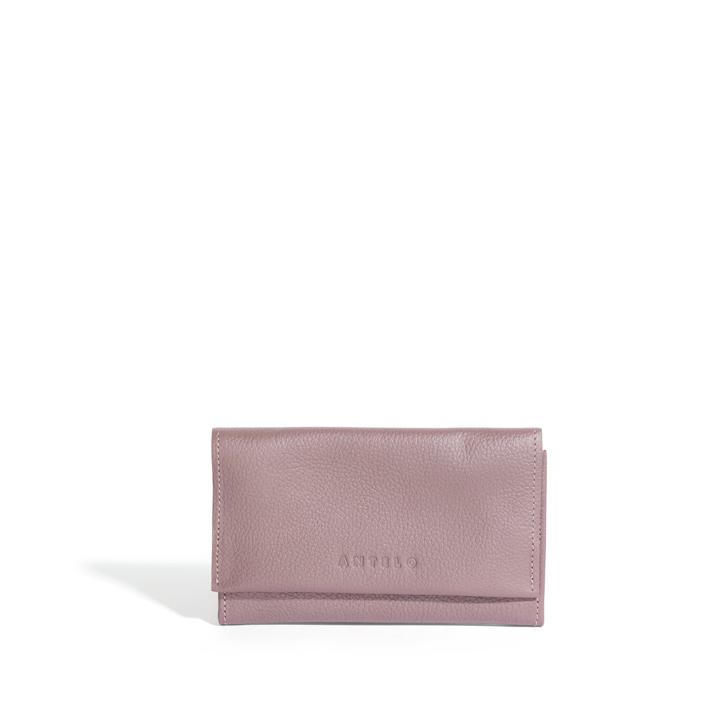 Evie Three-Quarter Leather Trifold Wallet