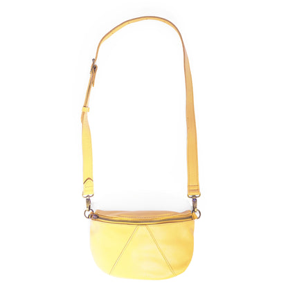 Ruby Classic leather adjustable moon-bag crossbody