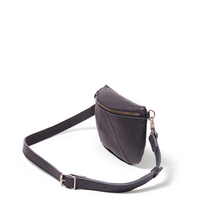 Ruby Classic leather adjustable moon-bag crossbody