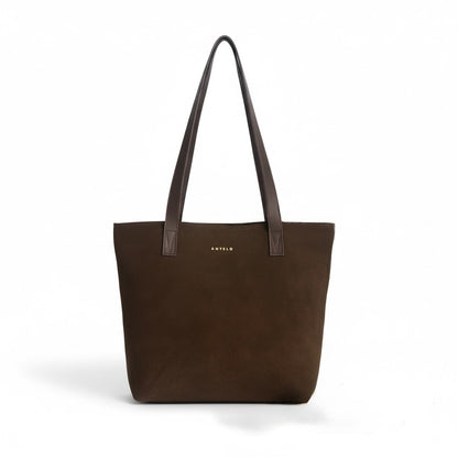Emmy unlined Leather Tote with Zip