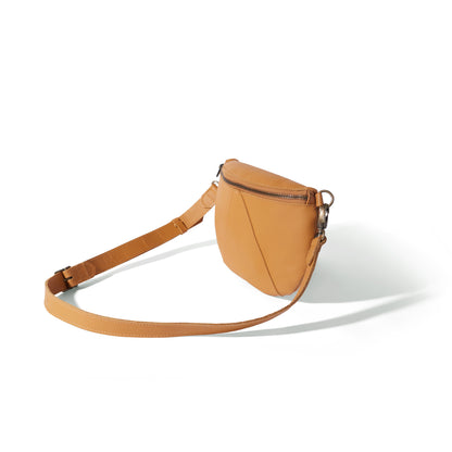 Ruby classic leather adjustable moon-bag crossbody - MINOR FLAW