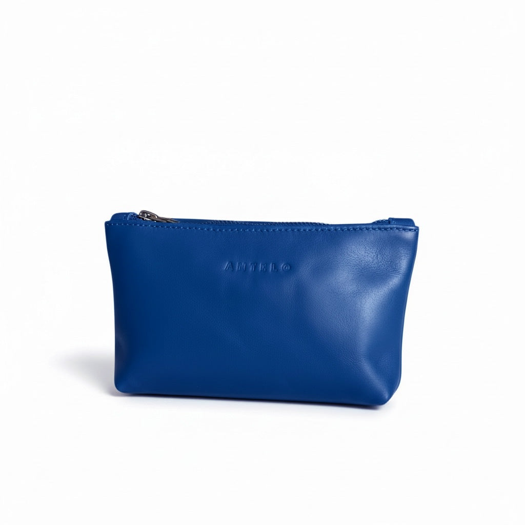 Norris leather zip pouch - MINOR FLAW