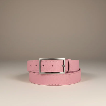 Boxy Big Sis Leather Boyfriend Jeans Belt - Antique Nickel