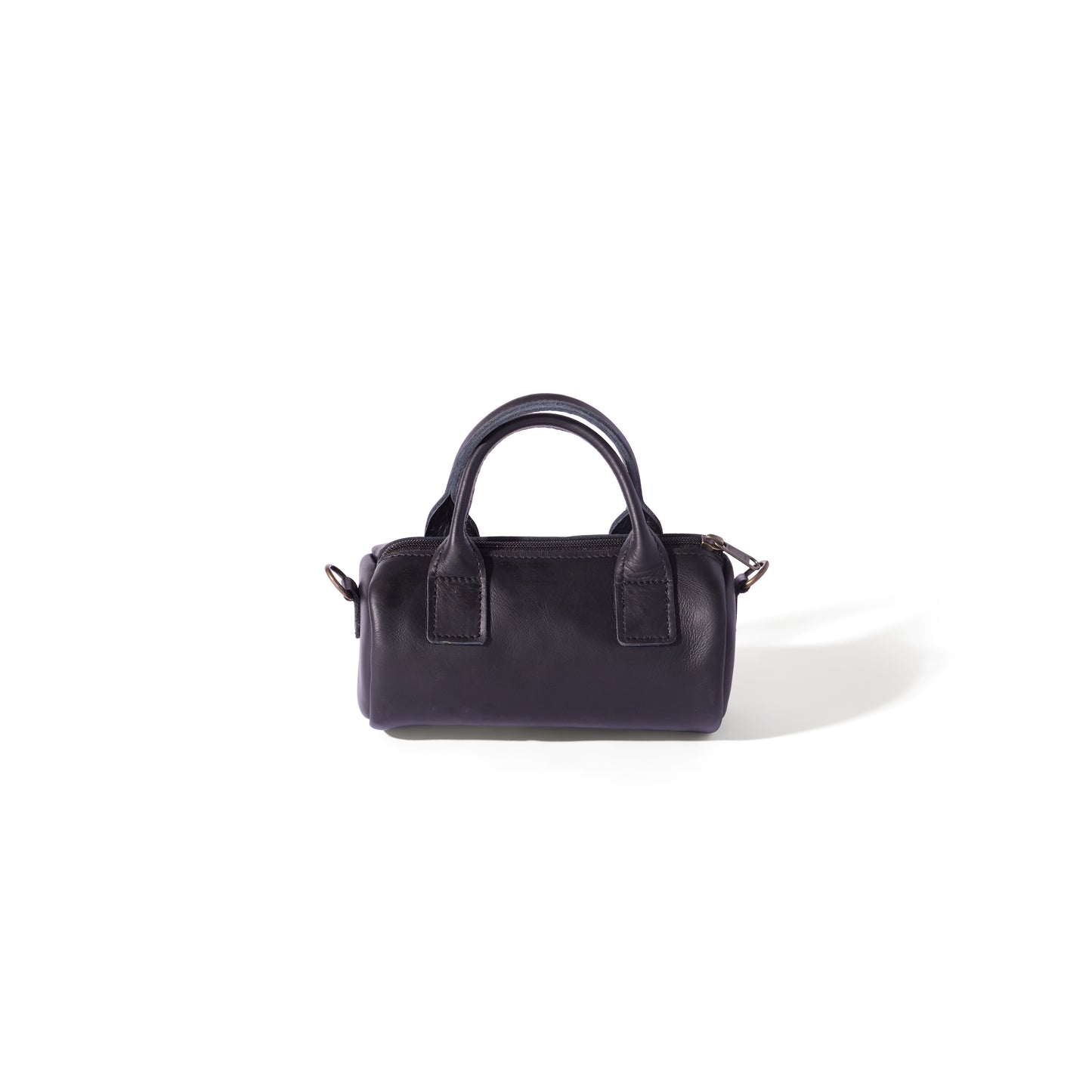 Indo leather mini barrel crossbody