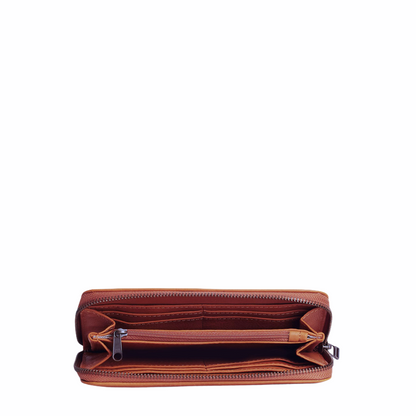 Hayley leather zip-around wallet - MINOR FLAW