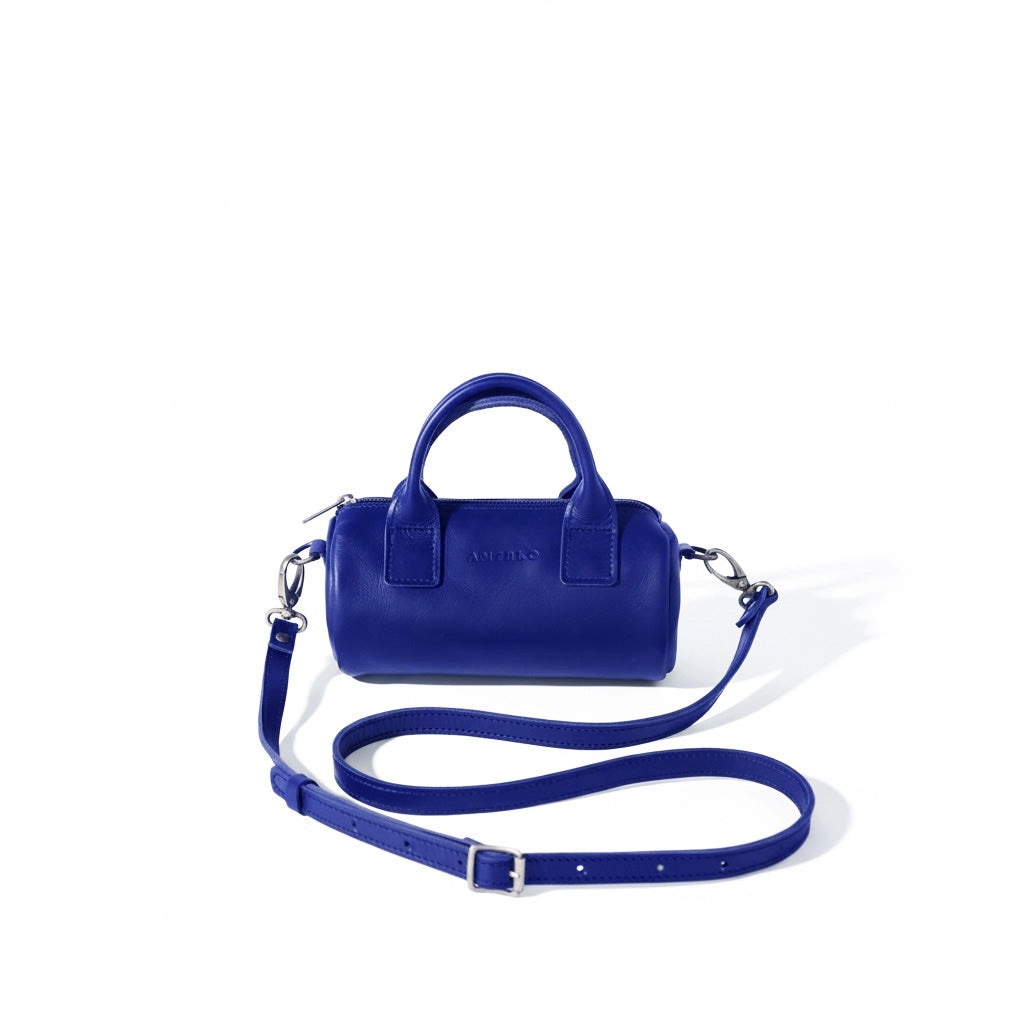 Indo leather mini barrel crossbody