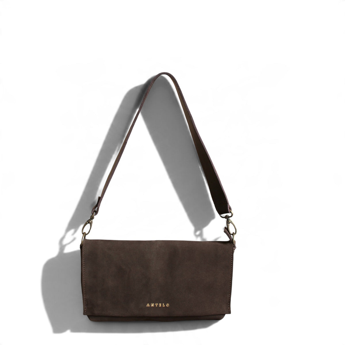 Freya East-West leather shoulder bag