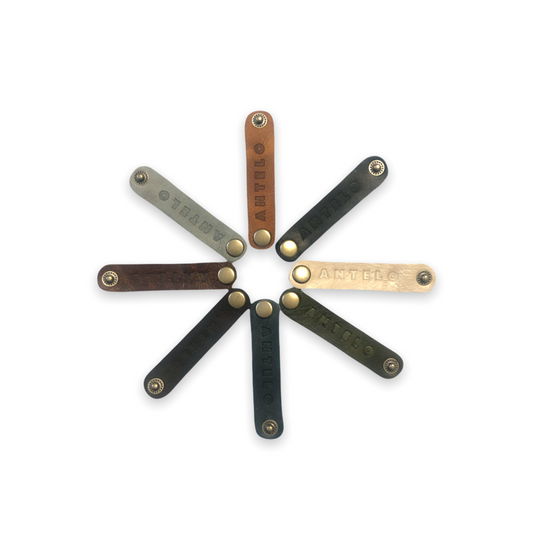 Wine Bling Leather Wine Glass Marker Set of 8 - End of Range