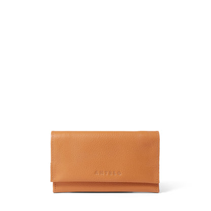 Evie Three-Quarter Leather Trifold Wallet - OUTLET