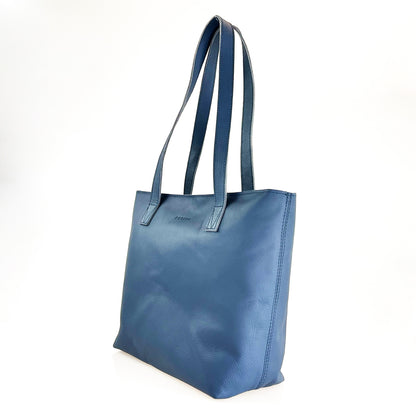 Emmy unlined Leather Tote with Zip - CLEARANCE