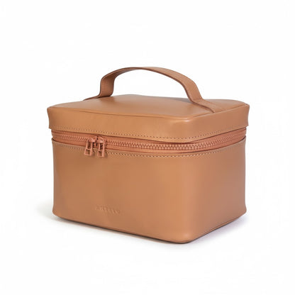 Liv Large Leather Top Handle Vanity - MINOR FLAW