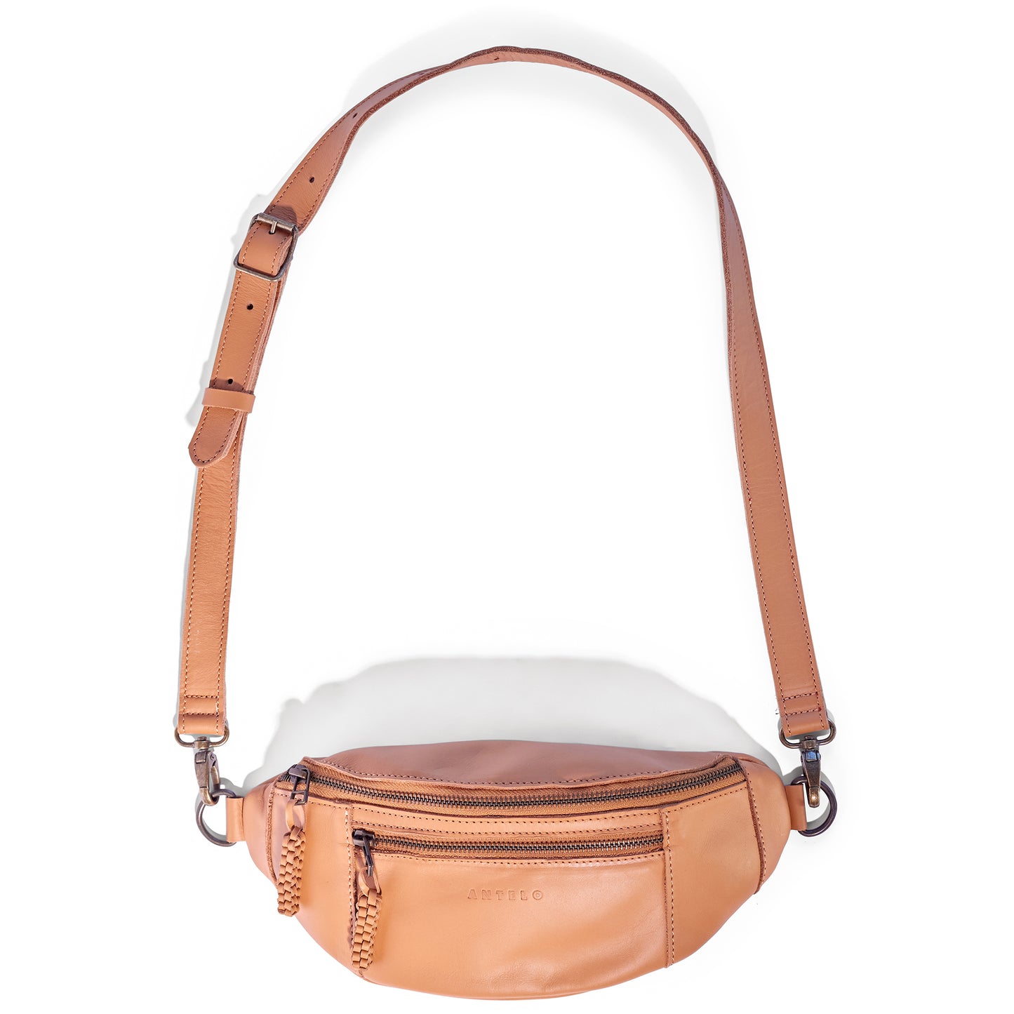 River adjustable leather moon-bag - END OF SEASON