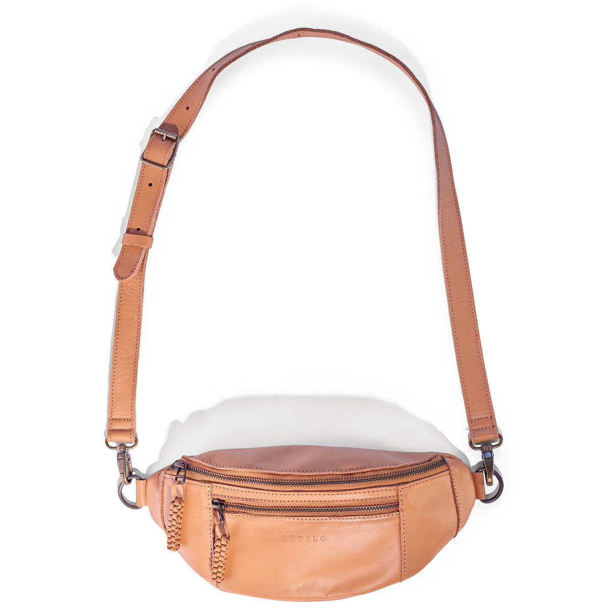 River adjustable leather moon-bag - END OF SEASON