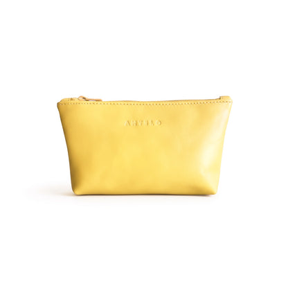 Norris leather zip pouch
