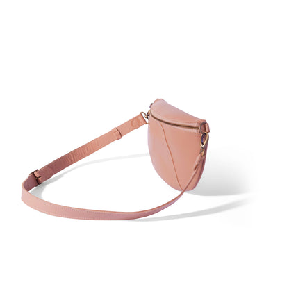 Ruby classic leather adjustable moon-bag crossbody - MINOR FLAW