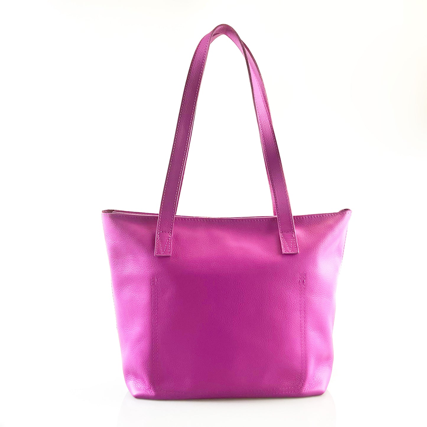 Emmy unlined Leather Tote with Zip