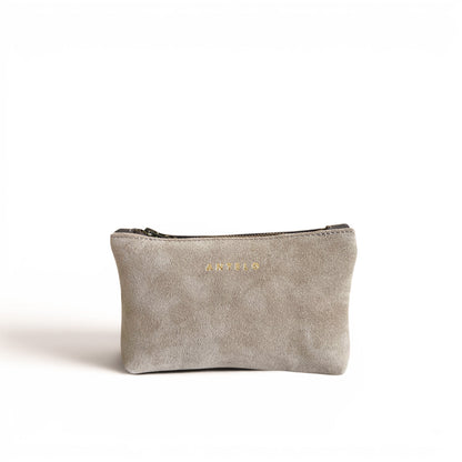 Norris leather zip pouch