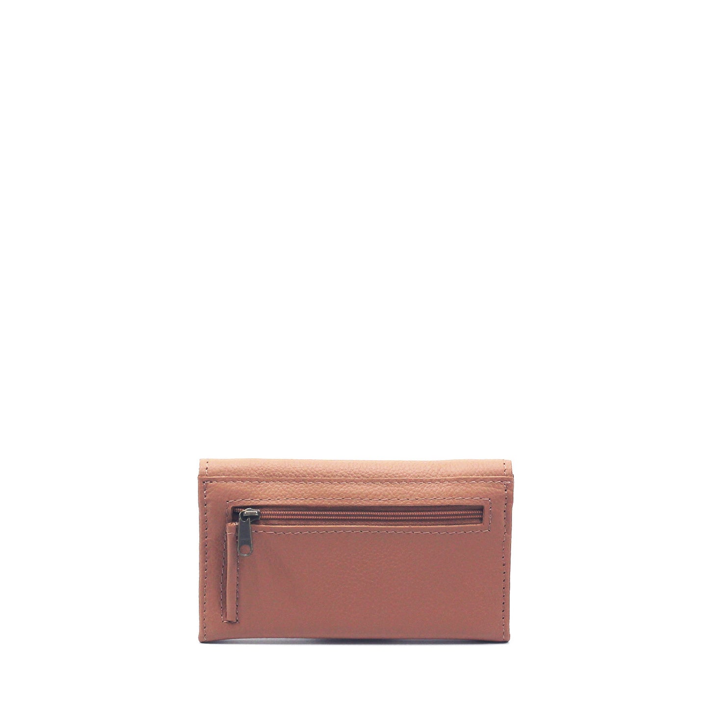 Evie Three-Quarter Leather Trifold Wallet - OUTLET