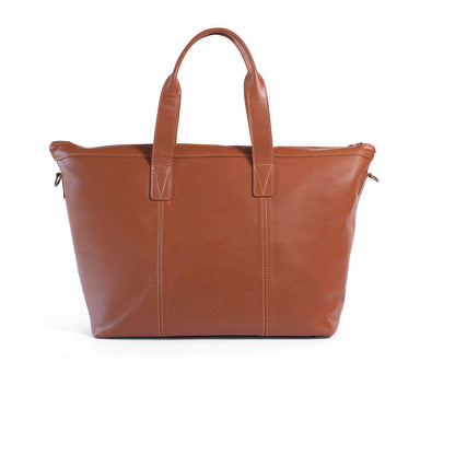 Murray leather overnight bag