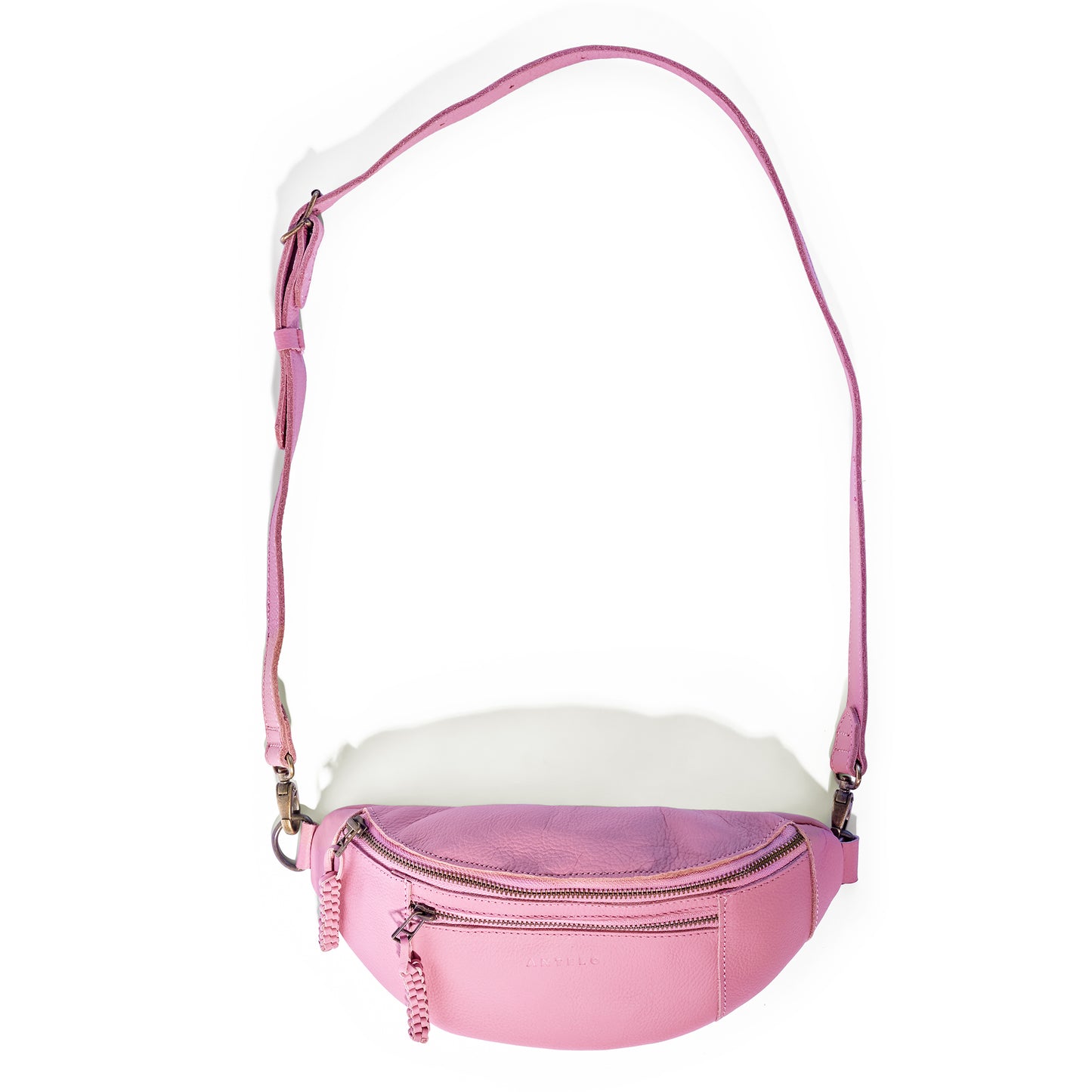 River adjustable leather moon-bag - CLEARANCE