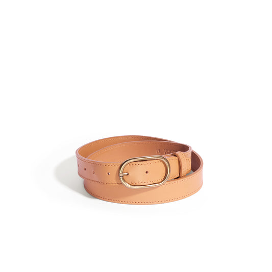 Oval Big Sis leather Boyfriend Jeans Belt - END OF SEASON