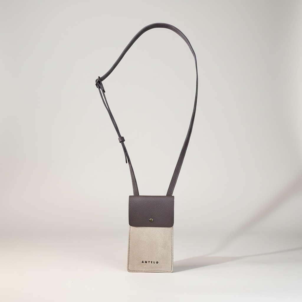 Benji Minimalist Leather Phone Bag - MINOR FLAW