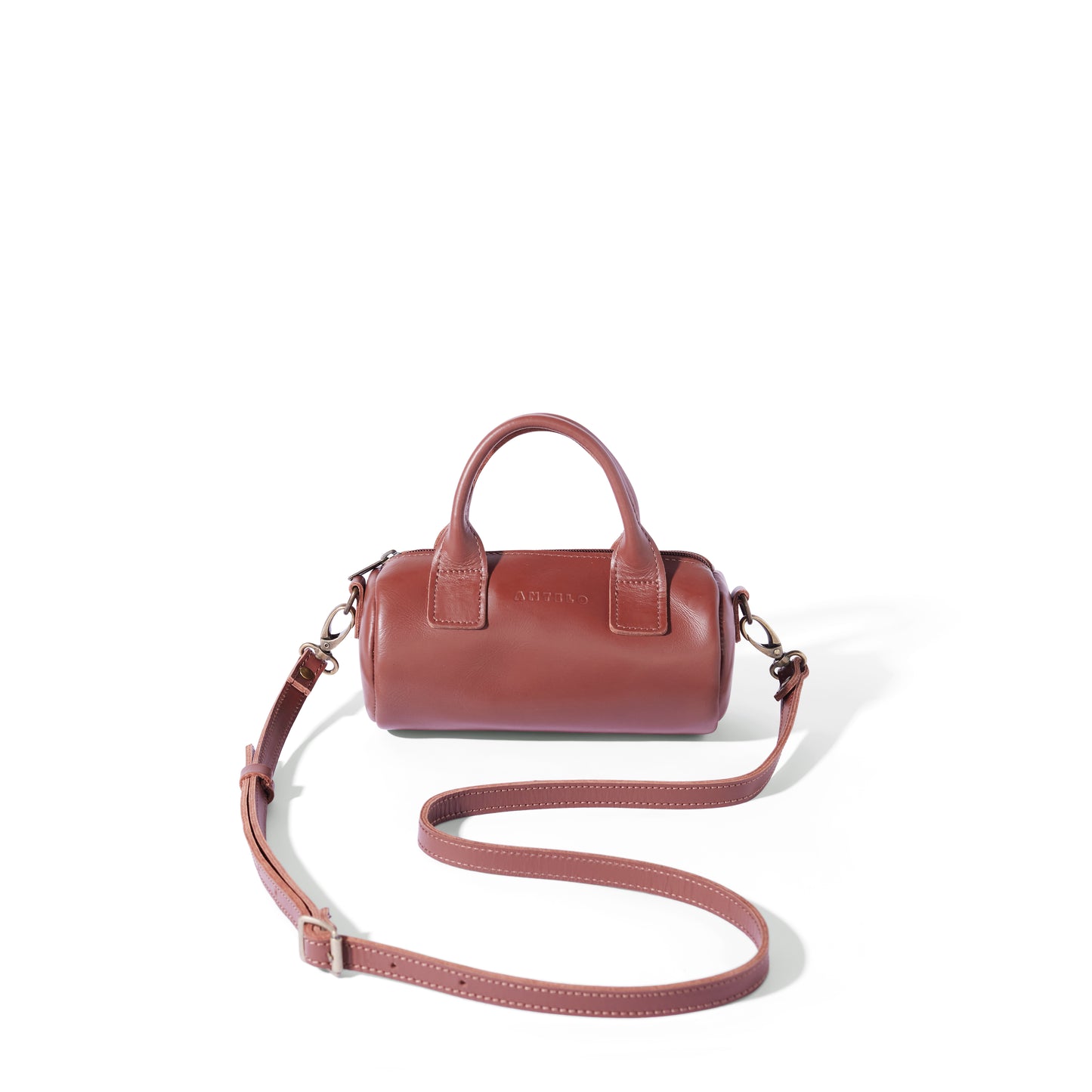 Indo leather mini barrel crossbody - CLEARANCE