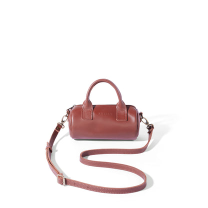 Indo leather mini barrel crossbody - CLEARANCE