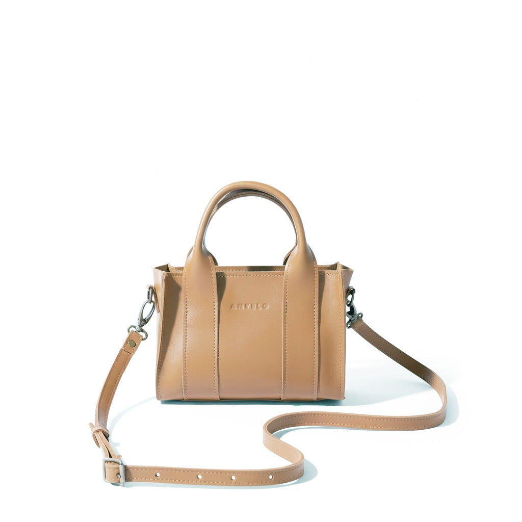 Berkley leather mini crossbody shopper