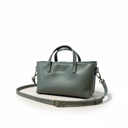 Zeta Mini leather crossbody tote
